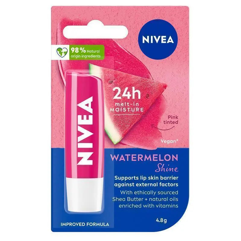 NIVEA Lip Care Watermelon Shine Balm 4.8g