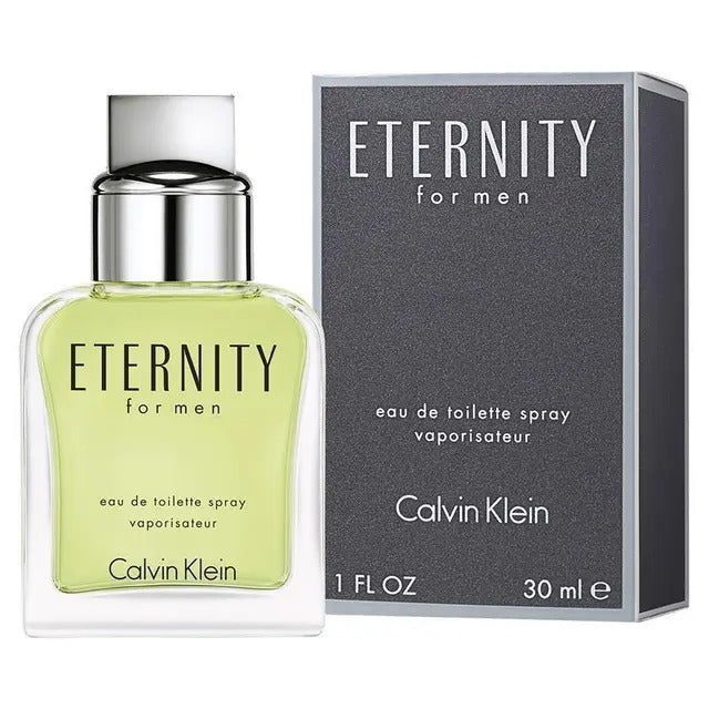 Calvin Klein Eternity for Men Eau de Toilette 30ml bottle with classic minimalist design