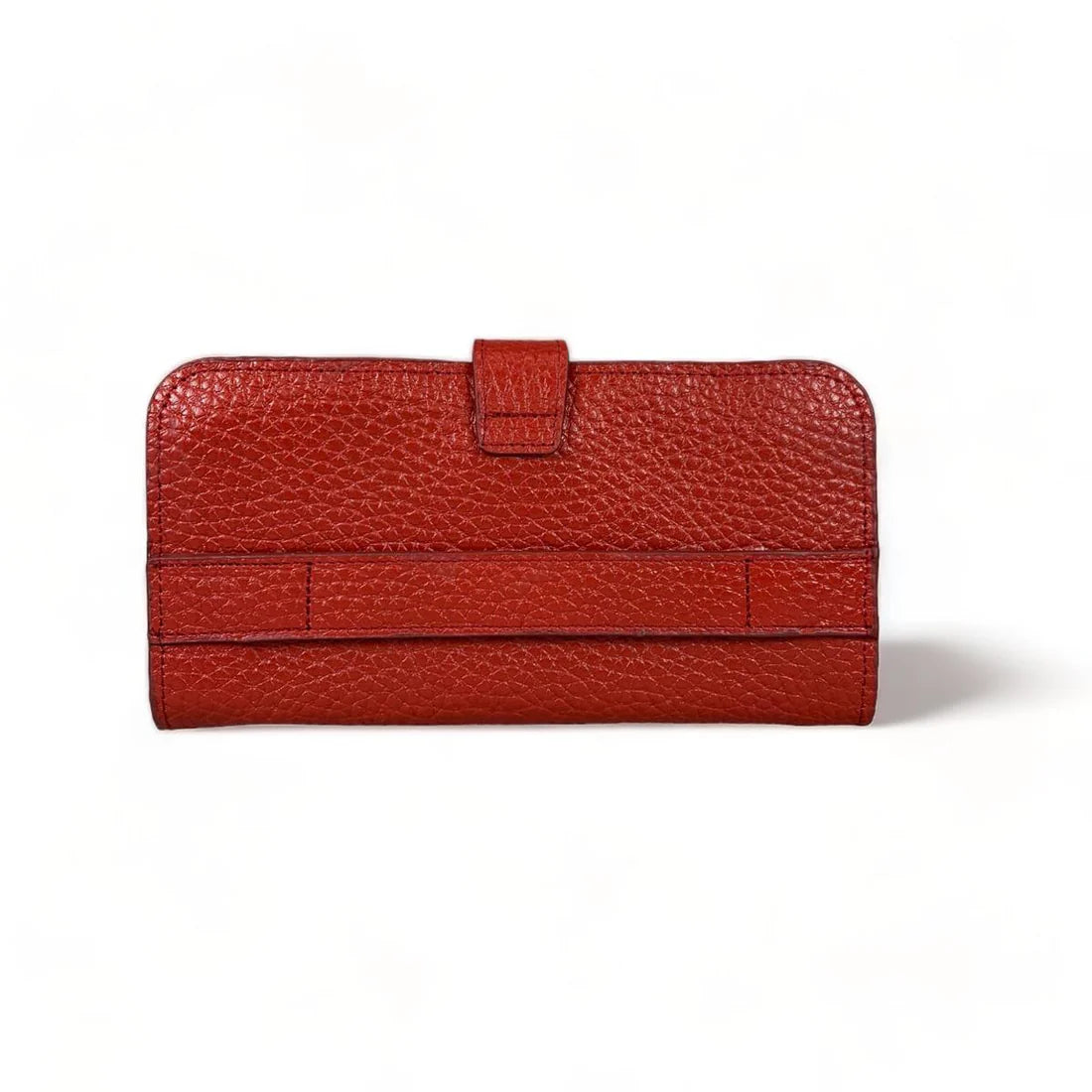 LeatherLuxe red leather clutch for women – luxury handcrafted wallet purse and card holder with sleek design and premium finish